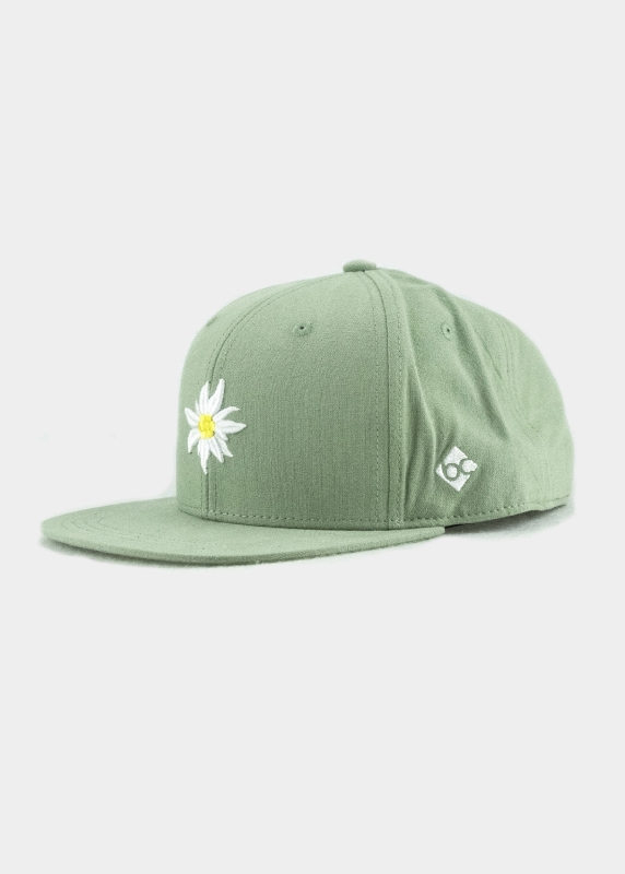 Edelweiß Leinen - lindgrün (Snapback)